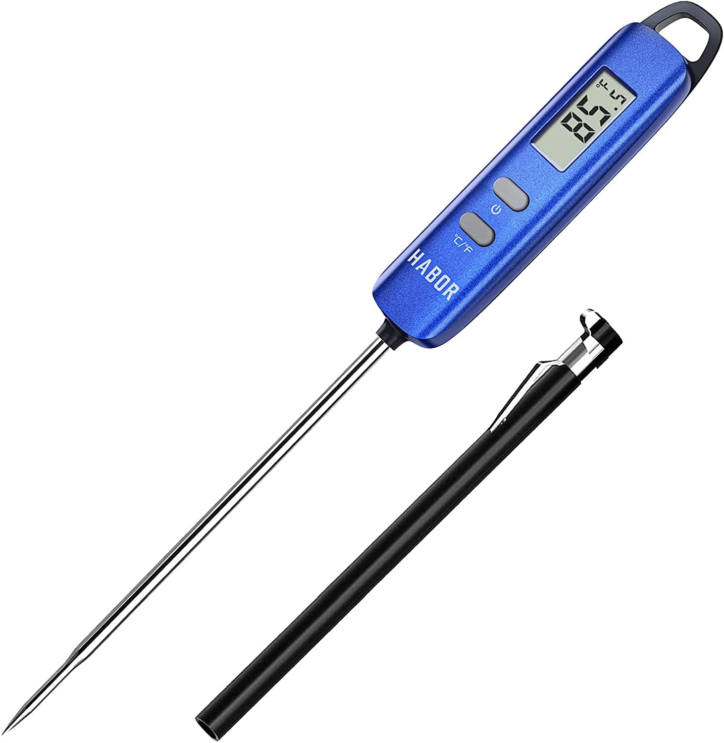 ºF/ºC Grill Auto-off for Food Hanging Hole Yogurt Turkey Milk 5.5 Long Probe Sugar Habor Digital Cooking Thermometer Wine Meat Thermometer BBQ Instant Read Kitchen Thermometer Water 