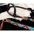 thumbnail image 4 of Showman Beaded Aztec Design 4 Piece Headstall & Breast Collar Set, 4 of 4