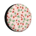 thumbnail image 3 of Xecao Strawberry And Flowers for Tire Covers: Waterproof, dust-proof, and universally fitting for trailers, SUVs, 3 of 8