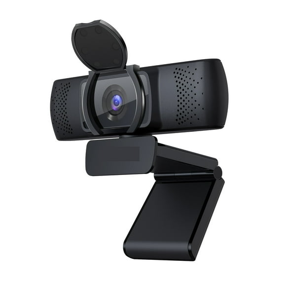 Webcam UHD 4K Autofocus Webcam With Privacy Cover 90° Business Web Camera With Dual Noise Reduction Mics For Conferencing, Live Streaming, Recording