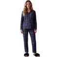 thumbnail image 1 of Pijama Navideña para Mujer con Botones Tela Suave y Elástica, Conjunto de pijama de invierno, 1 of 5