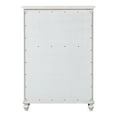 thumbnail image 5 of Furniture of America Kaela Coastal 5-Drawer Solid Wood Adult Vertical Dresser, White, 5 of 8