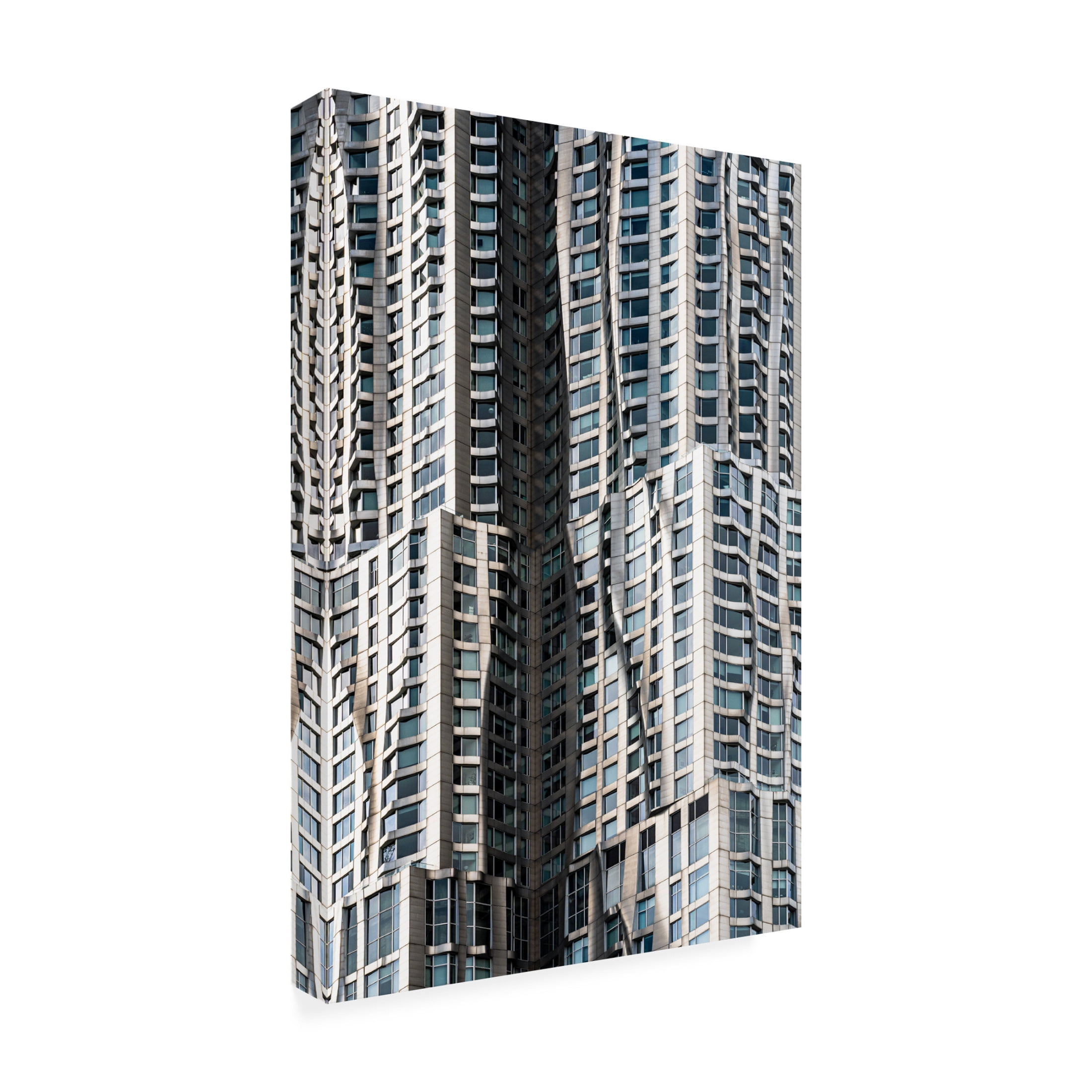 Canvas Wall Art - Marco Tagliarino 'Liquid Skysrapper' Wall Art for Living Room, Bedroom, or Office Décor by Trademark Fine Art - 30 x 47 Inches