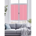 thumbnail image 4 of Non-Adhesive Static Cling Window Tint, Pink Window Privacy Film Frosted, Farmhouse Solid Pink Color Modern Art Insulated Windows Frosted Films for Living room, 35.4 x 78.7 Inches, 4 of 9
