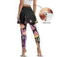 thumbnail image 2 of FUIALDOLG Mushroom Tennis Skirt with Leggings for Women Lady Active Golf Tennis Skorts Lady High Waist Yoga Leggings Skirts Moon Stars Mushroom Butterfly Pants Casual Trousers Tennis Clothing,Size M, 2 of 7