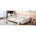 thumbnail image 4 of Full Size Daybed In White, Fabric Sofabed With Cloud-shaped , No Box Spring, For A Stylish Bedroom White Daybed, Size, Cloud Foundation, Comfortable Home Office, 4 of 6