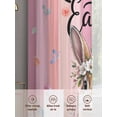 thumbnail image 6 of Easter Sheer Curtains 72 Inch Length 2 Panels for Living Room, Spring Rabbit Eggs Flowers Flags Leaves Wood Grain Voile Kitchen Curtain Set, Luxury Privacy Drapes Window Treatment for Bedroom, 6 of 7