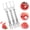 3 Pack, variant on 2-in-1 Watermelon Cutter & Fork – Stainless Steel Fruit Slicer Tool, Dual Head for Watermelon, Melon, Dragon Fruit, Kitchen Gadget for Home, Party, Picnic