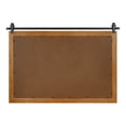 thumbnail image 5 of Kate and Laurel Samuels Rustic Wood Framed Wall Mirror, 37.5 x 26.75, Rustic Brown and Dark Charcoal, Functional Farmhouse Mirror for Display, 5 of 9