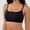 Black, variant on Women Bra Seamless Wireless Lette Comfortable Breathable Non Padded Sports Bras for Women White M
