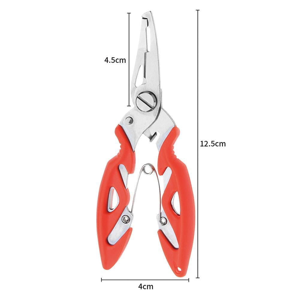 Stainless Steel Fishing Pliers Scissors Line Remove Hook Tackle Tool Kits Accessories Outdoor New