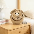 thumbnail image 5 of Cute Animal Handheld Fan, Portable Small Fan with Removable Front Cover, Tiltable Cool Breeze with 3 Speeds, Ultra Quiet Table Fan, Rechargeable Air Circulator Fan for Indoor Outdoor Office Travel, 5 of 5