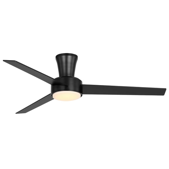 Mainstays 52-Inch Ceiling Fan with Lights and 3 Blades, Black Finish