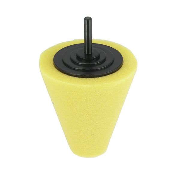 Coche Cono Pulido Almohadilla Esponja Pulido Almohadilla Amarillo para Rueda Cubo Cuidado
