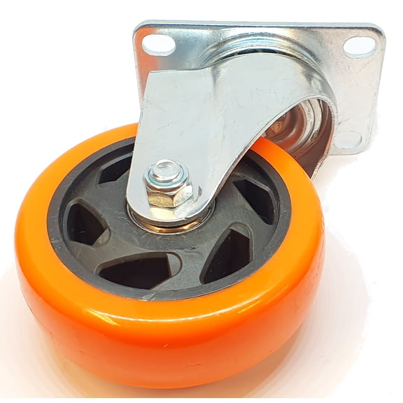 4 Inch 100mm x 32mm Heavy Duty Swivel Castor Wheel For Trolley Dolly Caster (4 bolt version)