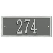 Personalized Whitehall Hartford 1-Line Mini Wall Plaque in Pewter/Silver
