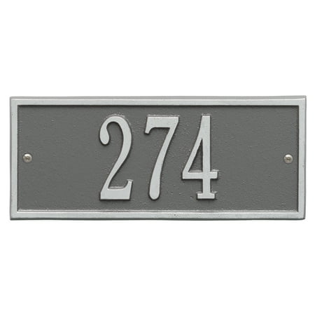 Personalized Whitehall Hartford 1-Line Mini Wall Plaque in Pewter/Silver
