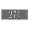 Personalized Whitehall Hartford 1-Line Mini Wall Plaque in Pewter/Silver