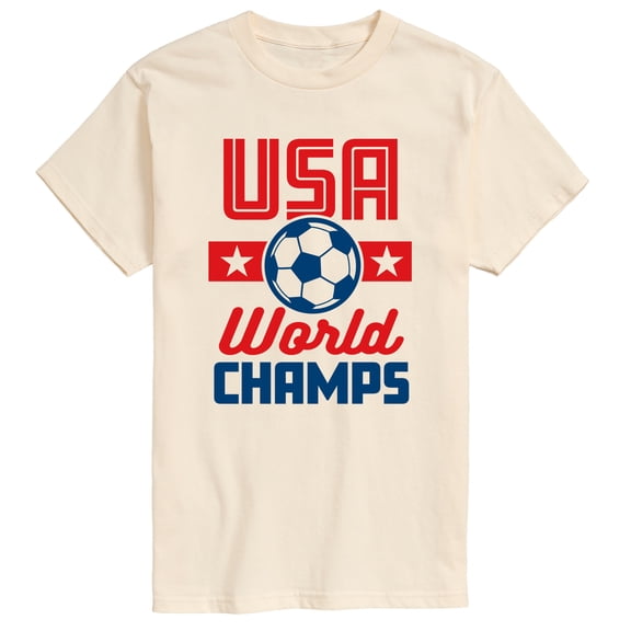 Instant Message - American Soccer World Champs - Men's Short Sleeve Graphic T-Shirt