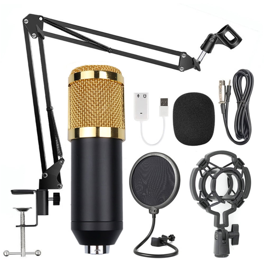 TOOGOO Bm800 Professionelle Suspension Mikrofon Kit Studio Live Stream Broadcasting Aufnahme Kondensator Mikrofon Set 