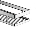 thumbnail image 3 of Stainless Steel Corner Shower Shelf No Drilling, with Non-Marking Adhesives for Home, 3 of 4