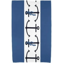 Simply Daisy 30" x 60" Anchor Stripe Stripe Print Beach Towel