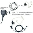 thumbnail image 3 of MaximalPower 43" Extra Long Cable 3.5mm Listen Only Earpiece for Speaker Mic of Motorola Kenwood Two Way Radio Receive Only Headset with Earbud for Police Security (1), 3 of 7