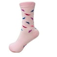 thumbnail image 5 of Ultra-Soft Women's Combed Cotton Crew Socks - 6 Pairs Colorful Printed Everyday Socks (Fits Shoe Size 5-10), 5 of 8