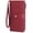 wine red, variant on AEKEAO Women’s Wallet Rfid Blocking Vegan Leather Wristlet with 32 Card Slots and 4 ID Windows