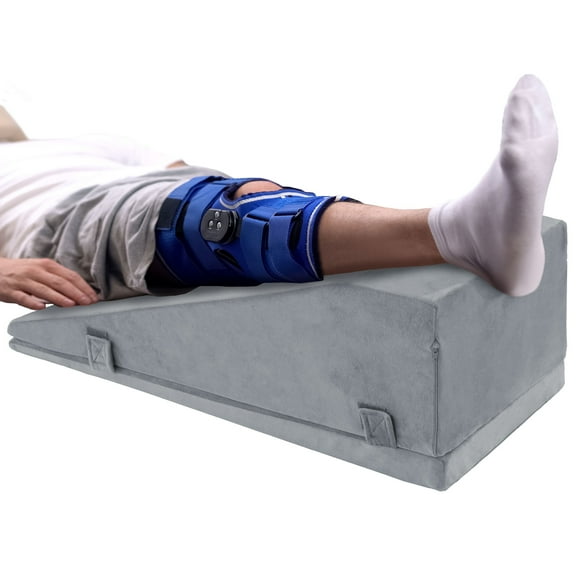 HOMBYS Leg Elevation Pillows for After Surgery, Adjustable Height Knee Surgery Recovery Equipment, Knee Replacement Recovery Aids for Hip Ankle Pain Relief Patent Pending, Single Leg