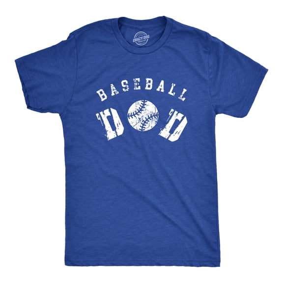Mens Baseball Dad T Shirt Funny Cool Fathers Day Gift Base Ball Tee for Guys Graphic Tees