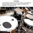 thumbnail image 6 of Uxcell Drum Dampeners Drum Gel Silicone Blue 31x25x2.8mm for Drums Cymbals Tone Control Pack of 12, 6 of 6