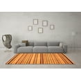 thumbnail image 3 of Ahgly Company Indoor Square Abstract Orange Modern Area Rugs, 7' Square, 3 of 4