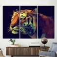 thumbnail image 2 of Tiger Art Canvas, Abstract Tiger Canvas Art, Abstract Poster, Geometric Animal Art Canvas, Animal Art Canvas, Big Cat Art Canvas, Canvas Wall Decor - Rolled Canvas, 2 of 9