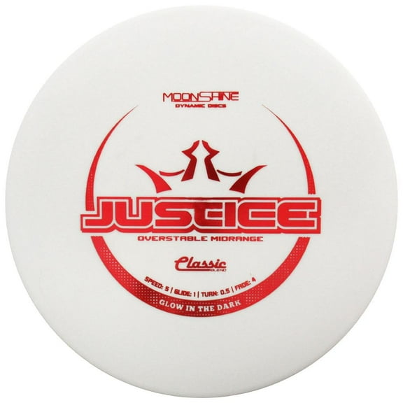 Dynamic Discs Moonshine Glow Classic Blend Justice Midrange Golf Disc | Colors Will Vary