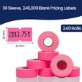 thumbnail image 3 of Etiqueta Perco 1 Line Fluorescente Rosa 240,000 para pistolas Perco, 3 of 7