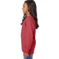 thumbnail image 2 of Hanes Kids' Garment Dyed Long Sleeve T-Shirt Crimson Fall XL, 2 of 8