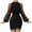 Black, variant on BangWanChi Dresses for Women Casual Summer Long Dresses for Women Long Dresses for Women Women Round-Neck Solid Color Temperament Long Sleeve Outerwear Blazer Dress