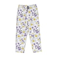 thumbnail image 4 of Xecao Daisies Flowers Women's Straight Lounge Pajama Pants: The Epitome of Relaxed Sleepwear, 4 of 9