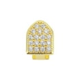 thumbnail image 5 of Unique Bargains 1 Pc Fake Grills Hip Hop Rhinestones Design Teeth Grillz Gold Tone, 5 of 6