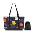 thumbnail image 7 of FORMRS Canvas Laptop Tote Bag for Women with 15.6" Computer Compartments Shoulder Handbag, Halloween Colorful Ghosts, 7 of 7