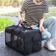 thumbnail image 4 of Portable Pet Carrier Bag Breathable Mesh, Anti-Lost Pocket, Smooth Zipper – Ideal for Puppy and Cat Travel, 4 of 9