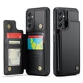 thumbnail image 1 of Funda para Samsung Galaxy A54 5G con tarjetero, funda tipo cartera para hombre y mujer con bloqueo RFID, funda de piel resistente con cierre magnético y función atril, a prueba de golpes, 1 of 9