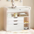 thumbnail image 4 of Wanan 3 Drawer Diaper Changing Table Dresser, White, 4 of 8