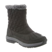 Bearpaw Women's Maryanne Waterproof Boots Grey Cow Suede Leather Sheepskin Fur 11 M