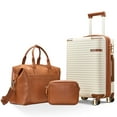 thumbnail image 1 of Joyway 3-Piece Carry-On Luggage Set with Swivel TSA Lock and Leather Carry Bag, 1 of 8