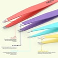 thumbnail image 3 of Pirates Cut Expert Tools Slant & Pointed Tip Precision Tweezers for Eyebrow, Facial Hair, Ingrown Hair & Splinter Removal, Stainless Steel, Multicolor, 3 of 5