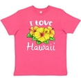 thumbnail image 3 of Inktastic I Love Hawaii Hibiscus Flowers Youth T-Shirt, 3 of 5