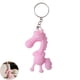 thumbnail image 5 of Llavero con colgante de caballo de dibujos animados en 3D, llavero con anilla de metal, accesorio multifuncional para regalo., 5 of 8