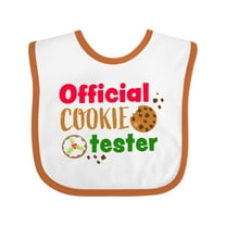 Inktastic Official Cookie Tester Christmas Cookies Boys or Girls Baby Bib